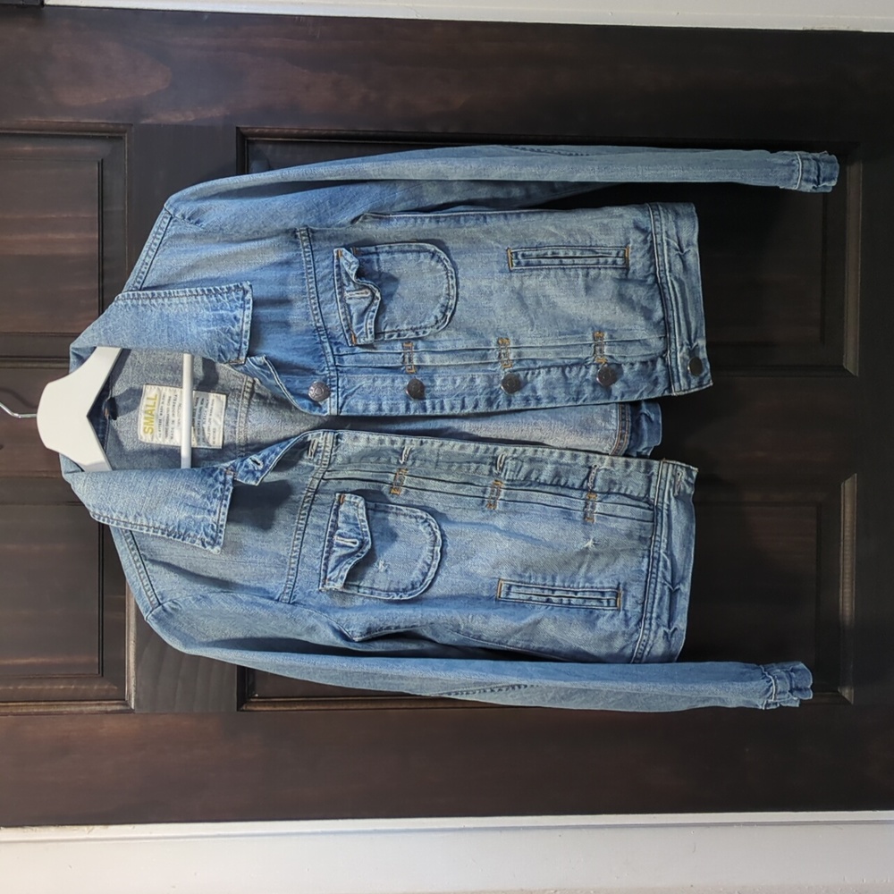 JCrew Distressed Jean Jacket